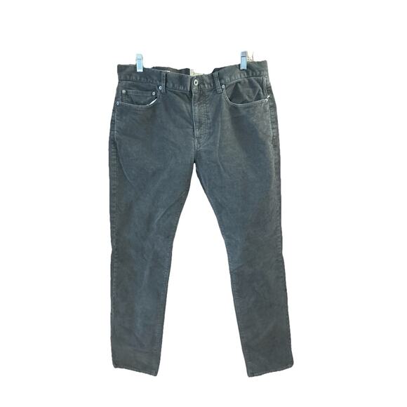 J. Crew Men’s Corduroy Style 484 Pants 34x32 Straight Leg Gray Cotton Grunge - Picture 1 of 8